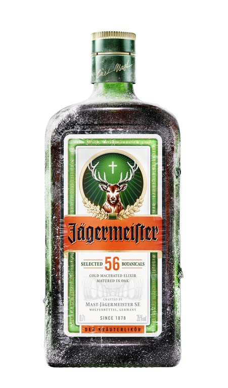 JÄGERMEISTER - Licor de Hierbas 700 ml, con 56 Ingredientes Naturales