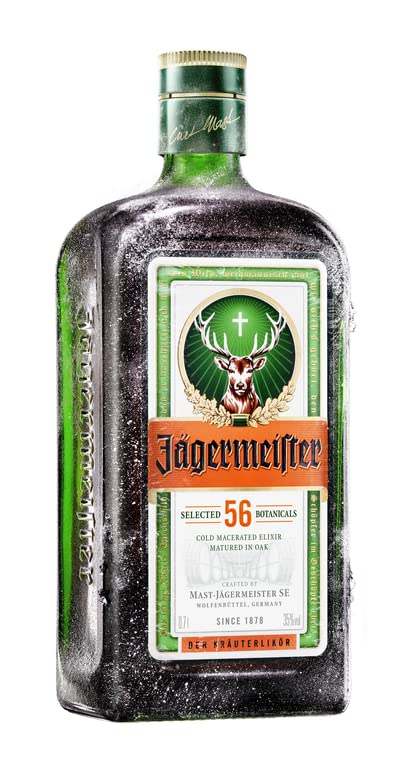JÄGERMEISTER - Licor de Hierbas 700 ml, con 56 Ingredientes Naturales