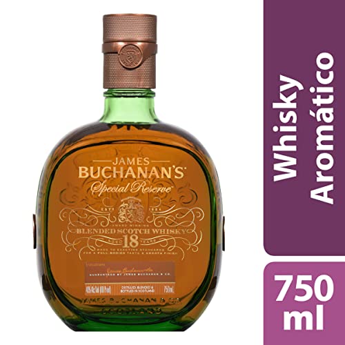 Buchanan's, Special Reserve 750ml, Whisky Escocés, Añejado 18 Años, Sabor Dulce y Cítrico