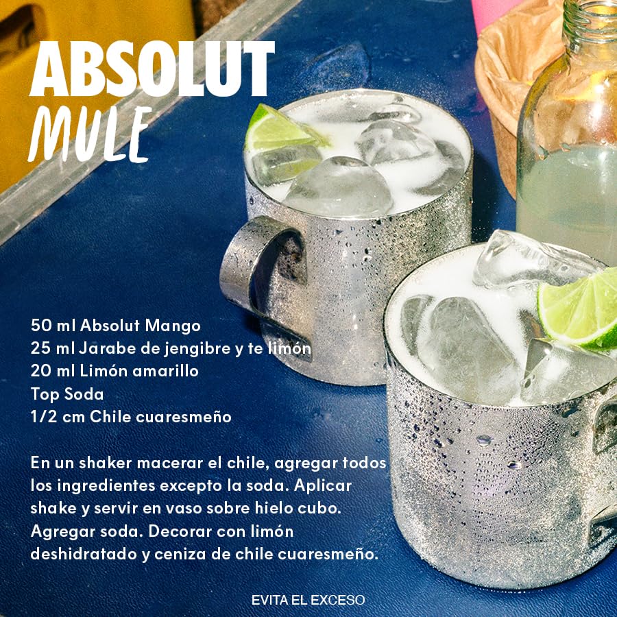 Absolut Mango Vodka Suecia 750ml
