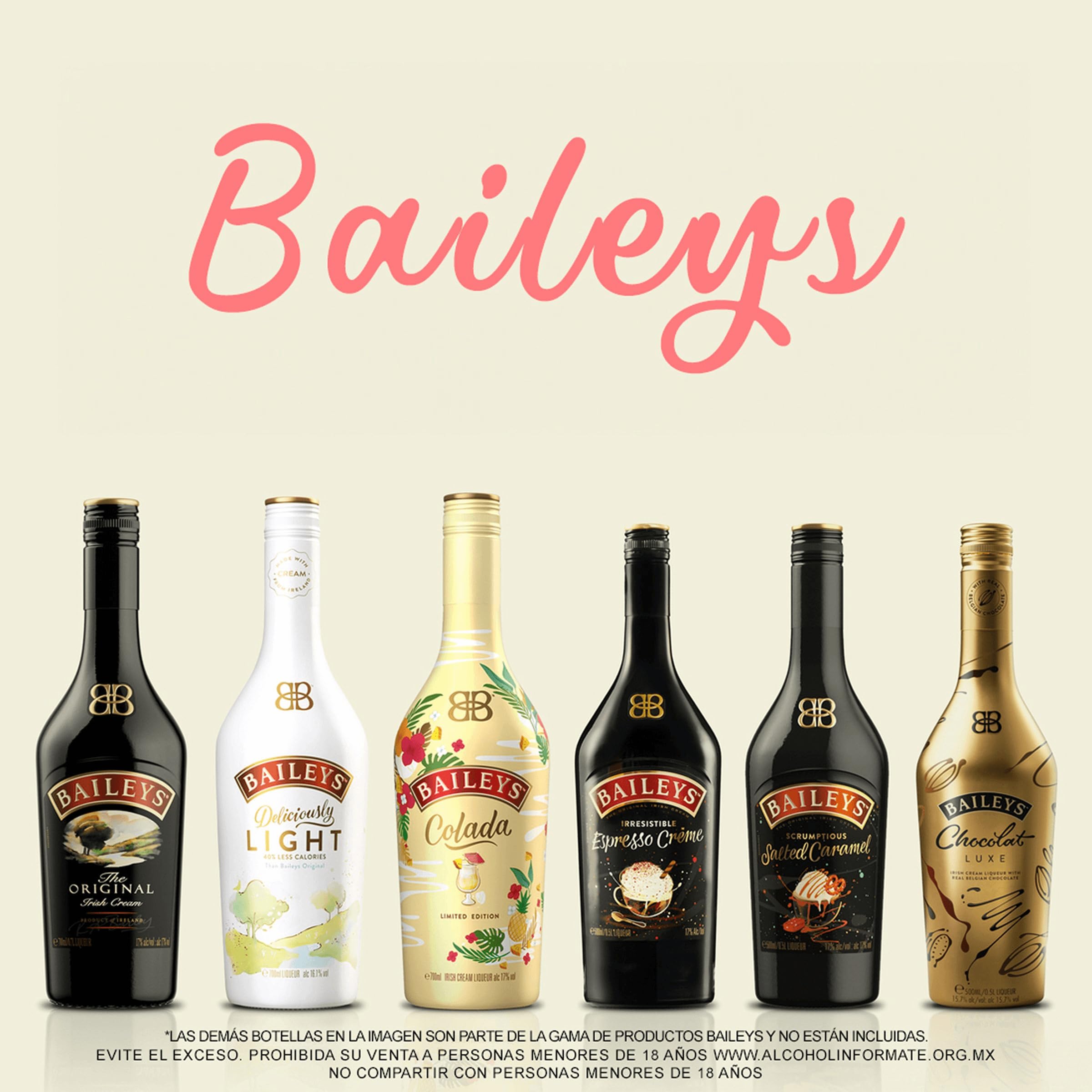Baileys, Original 700 ml, Crema de Whisky, Cremosa, Suave y Dulce, con Vainilla y Chocolate, Irlanda