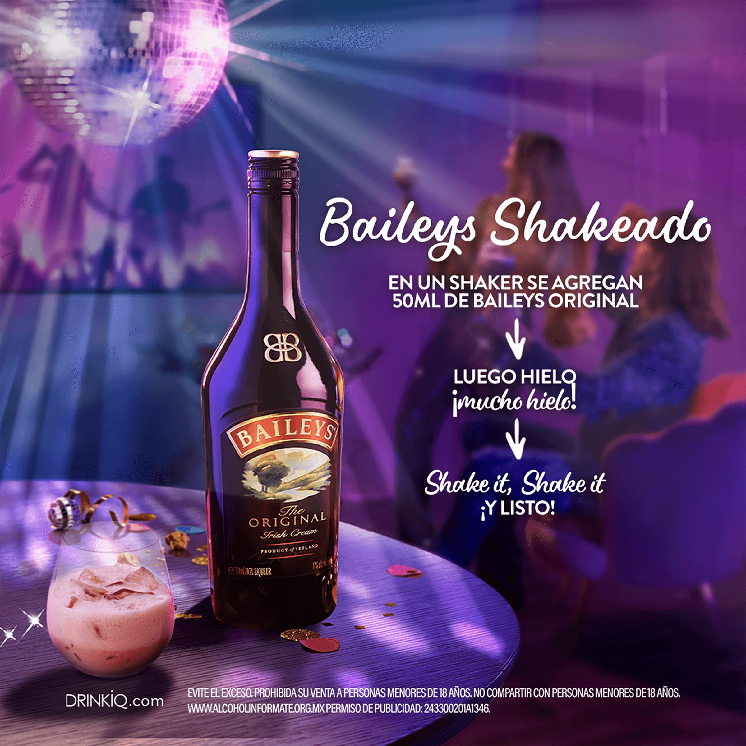 Baileys, Original 700 ml, Crema de Whisky, Cremosa, Suave y Dulce, con Vainilla y Chocolate, Irlanda